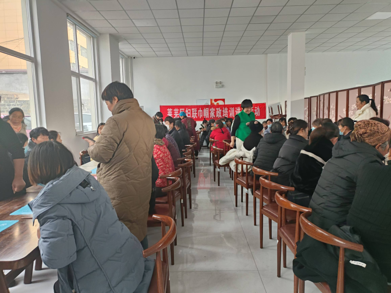 九游会J9平台：和庄镇开展巾帼家政培训进村活动(图1)