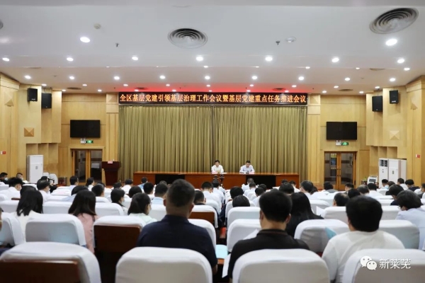 全区基层党建引领基层治理工作会议暨基层党建重点任务推进会议召开