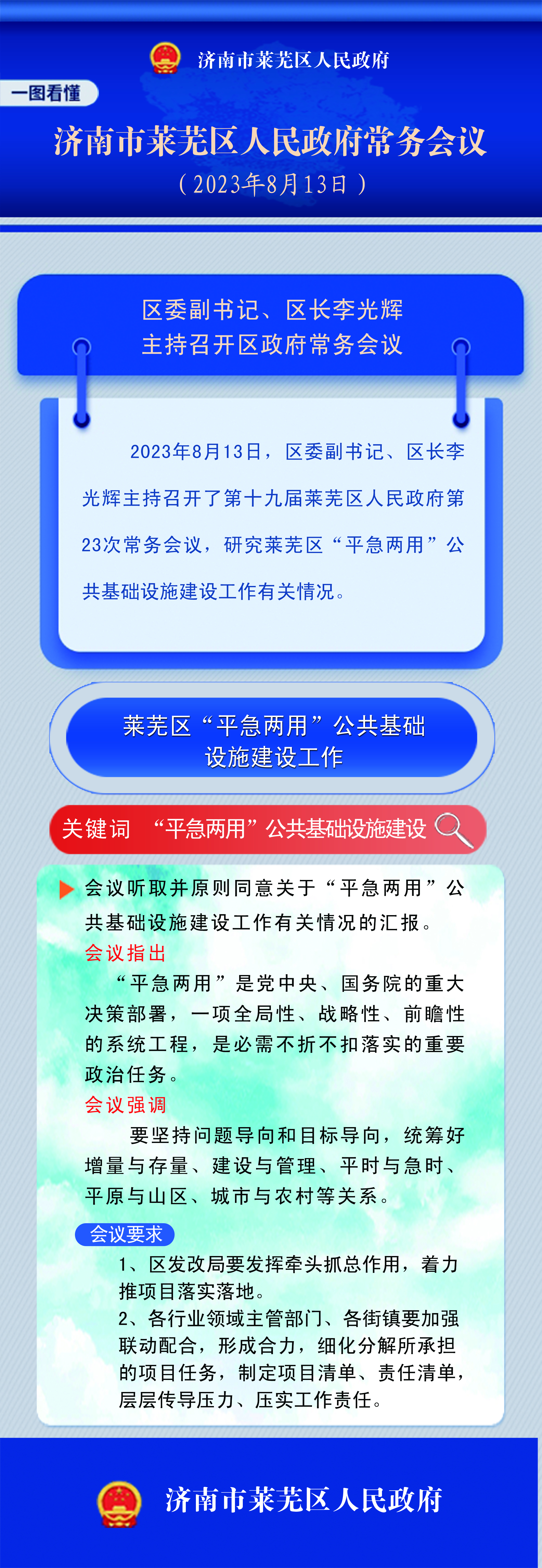 一图看懂｜2023年8月13日李光辉主持召开区政府常务会议.jpg
